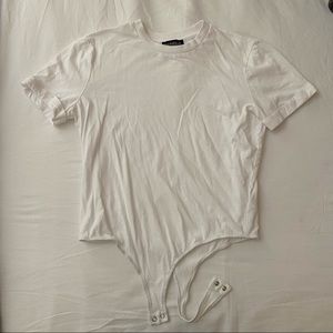White T-shirt Bodysuit
